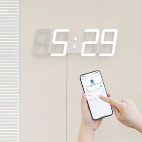 시그니처 폰트 LED 벽시계 인테리어 거실시계