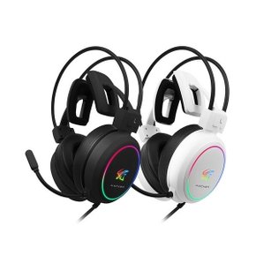 앱코 N700 가상 7.1 RGB 게이밍 헤드셋 (화이트)