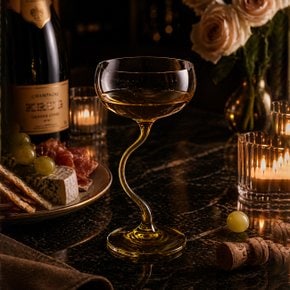 리저브 쿠프와인잔 트레져 265ML 2개 화이트 샴페인 칵테일 핸드메이드 크리스탈