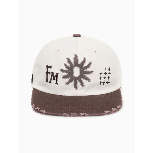 썬번 데미지드 캡 [브라운]