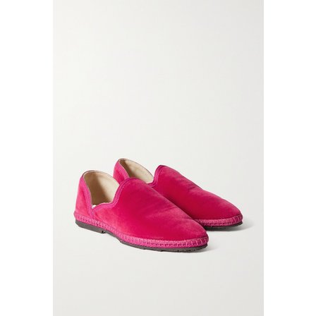 더로우 Friulane Velvet Slippers 푸시아