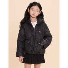 [BEANPOLE KIDS] 후드 덕다운 경량패딩  블랙 (BI4938U015)