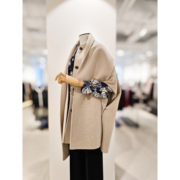 [파주점] 울 캐시미어 머플러 핸드메이드 케이프 코트 CRAA0CTH51