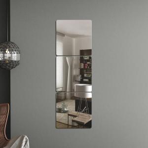 아트박스 아트박스/위드마켓 벽에 붙이는 안전 아크릴 거울 3p세트 20x20cm 벽거울