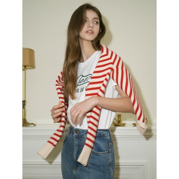 Baguette Art Work Printing T-shirt (White)