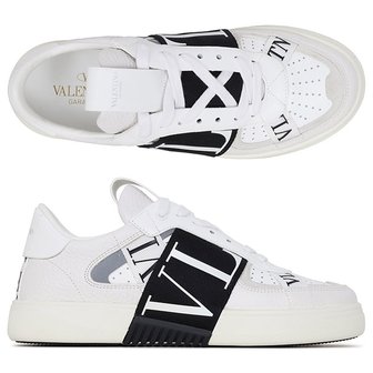 발렌티노 [부산점] 화이트 블랙 VLTN 밴드 스니커즈 S0C58 WRQ 24P/41~43.5