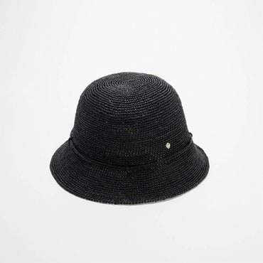 헬렌카민스키 Villa 6 Raffia Hat -Charcoal