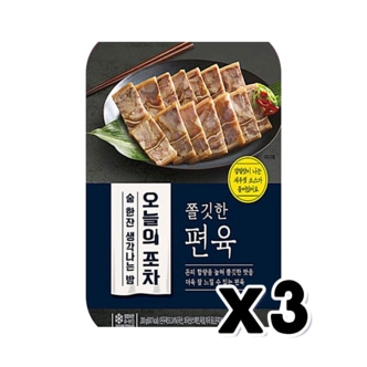  장충동왕족발 쫄깃한편육 즉석간편조리 215g x 3개