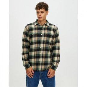 4649779 Levis Jackson Worker Medina Plaid Shirt - Meteorite