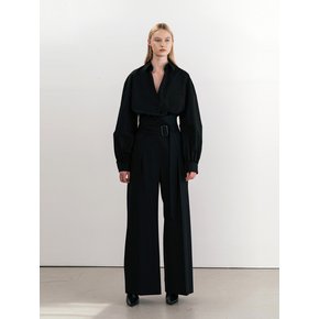 Wide-Leg Belted Trousers (JUJS207-15)