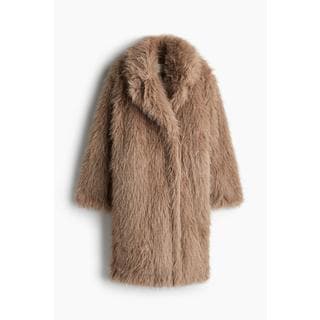 H&M 플러피 코트 베이지 1101014007