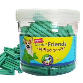 애견용품 상쾌한 먹는치약껌 덴탈스틱 민트 300g