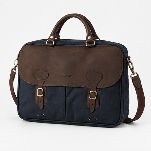 BARBOUR UBA0004 NY91 왁스 레더 브리프케이스 토트백
