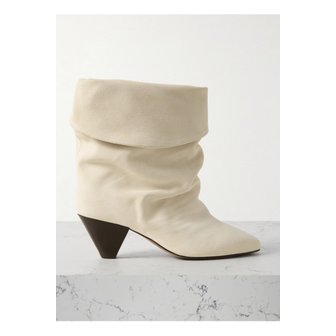 이자벨마랑 리스카 스웨이드 앵클 부츠 오프 화이트 1647597337205093