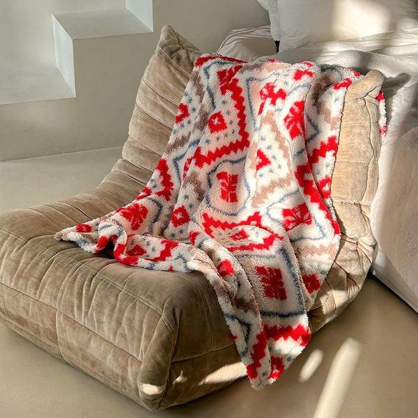 홈랩 헬싱키 양털형 블랭킷 양면담요  무릎담요 small 사이즈