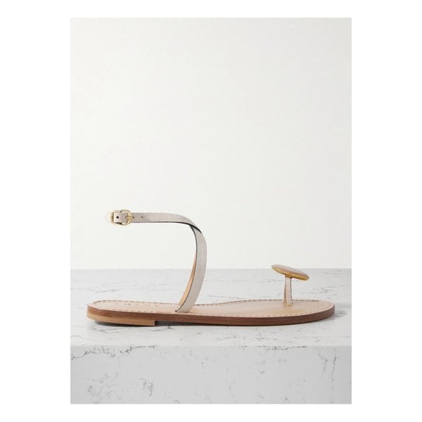 아마누 더 키갈리 장식 스웨이드 샌들 베이지 1647597358755762