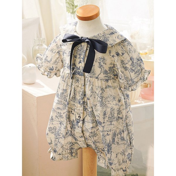 루브르에 왔지요 - 아기 프리미엄 바디슈트