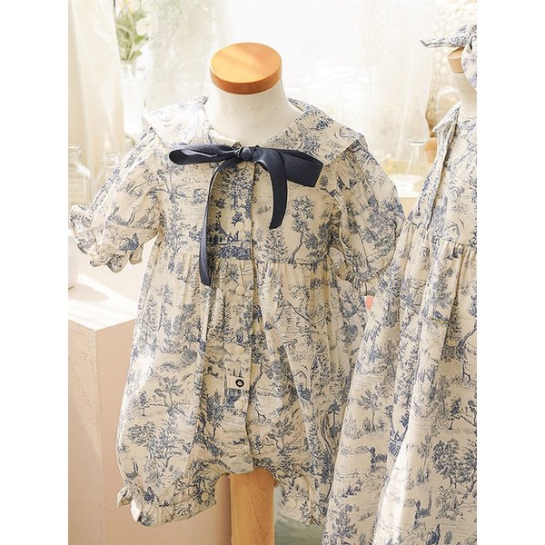 루브르에 왔지요 - 아기 프리미엄 바디슈트