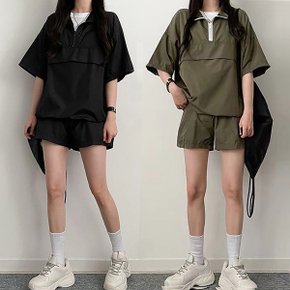 아노락 홈웨어 데일리 잠옷 반팔 셋업 LD-1340