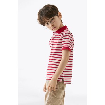 타미힐피거키즈 25년 S/S     T42F1KKT230BT1      베이직 피케 폴로 (네이비 스트라이프, 레드 스트라이프)