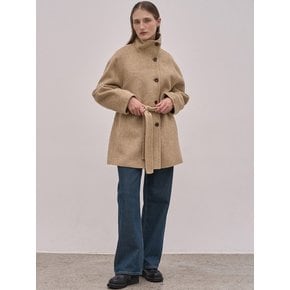 Handmade Wool Half Robe Coat_2Color