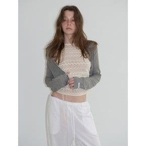 COTTON SHEER PANTS_WHITE