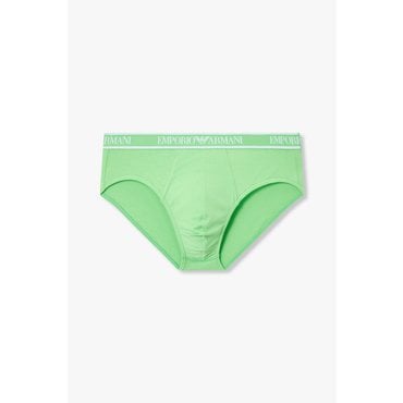 EMPORIO ARMANI 남성 프레임 로고 밴딩 코튼 브리프(0815111302)