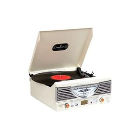 미국 사운드룩 턴테이블 SOUNDLOOK Retro LP Turntable SLT7080BT 70s Classic Car Style Builti