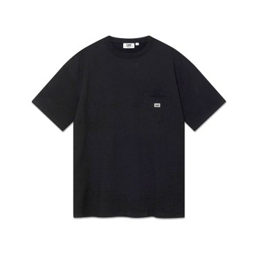 LEE 로고 포켓 티셔츠 블랙  LE2502ST05BK