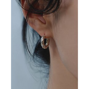 D.silver925 어반 루프 원터치 귀걸이