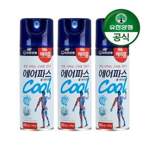 해피홈 쿨 에어파스 에어로솔 200ml 3개