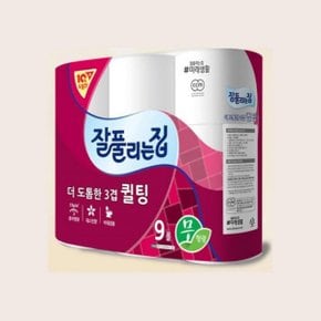 흡수력 실용적인 좋은 비데 겸용 3겹 데코 엠보싱 휴지 27M 9롤