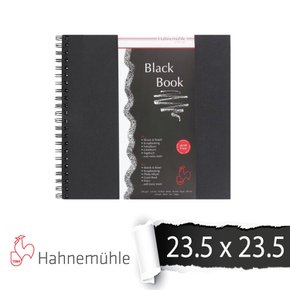 하네뮬레  블랙북 BLACK BOOK 스케치북 23.5x23.5 250g 30매