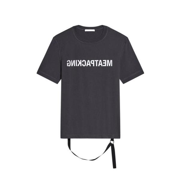 확대된 대표 헬무트랭 반팔 티셔츠 O10HM514 V17 ASH