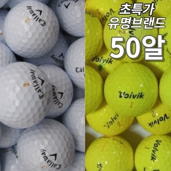 타이틀리스트 [행사] 50알 컬러 화이트 무광 유광 형광 빨간색 노랑 핑크 a a- 급 골프 로스트 볼 공