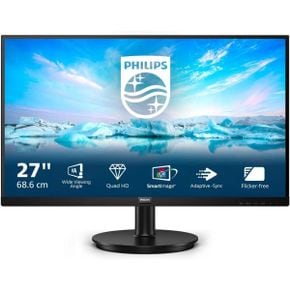 영국 필립스 모니터 PHILIPS 275V8LA 27 Inch QHD Monitor VA 4ms 75Hz Adaptive Sync Low Blue