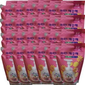 아이깨끗해 레몬향 450ml x 24개 리필 박스 대용량