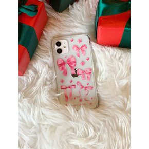 Holiday Ribbon Jelly Hard Clear Case_HC239DCP001M