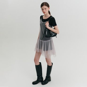 룩캐스트 에델라인 시스루 레이어드 드레스_라이트퍼플 / EDELINE SEE-THROUGH LAYERED DRESS_LIGHTPURPLE