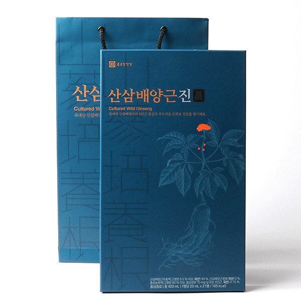 산삼배양근 진 20ml x 21병 (420ml) / 쇼핑백