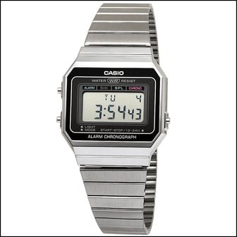 카시오 타임플래닛 CASIO A700W-1A 카시오 시계 메탈밴드_