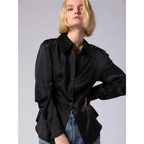 이큅먼트 BAILEY LONG SLEEVE SILK SHIRT - TRUE BLACK NEW