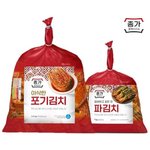 (y)[종가] 아삭한포기김치 4.4kg + 파 1kg