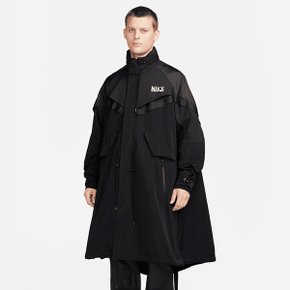 [해외] NIKE X SACAI 나이키 X 사카이 TRENCH 자켓 블랙 DQ9027-010