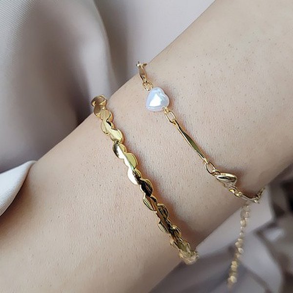 여성 여자 데일리 15K 도금 필몬 팔찌 - SSG.COM