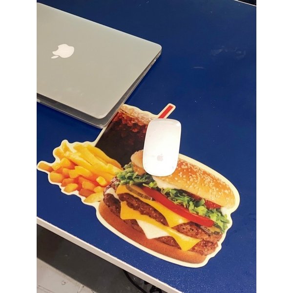 burger shop mouse pad