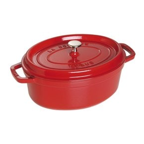 staub 23cm] IH La Cocotte Oval 40509-830 스토우브 [피코 코콧 타원형 체리 양손 주물 법랑