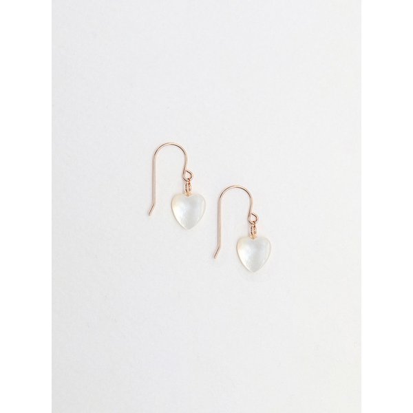 [14K] 하트 자개 귀걸이