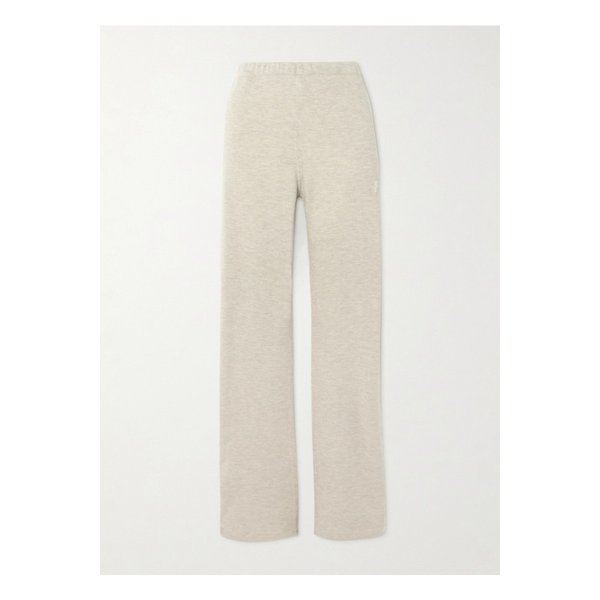 에턴 자수 코튼 혼방 저지 스트레이트 트랙 팬츠 크림 1647597345449947