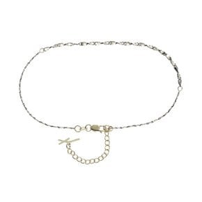 피암마 옐로블랙 브래슬릿 17.7cm, Fiamma Yellow&White Bracelet 17.7cm, 14k yellow gold, white gold